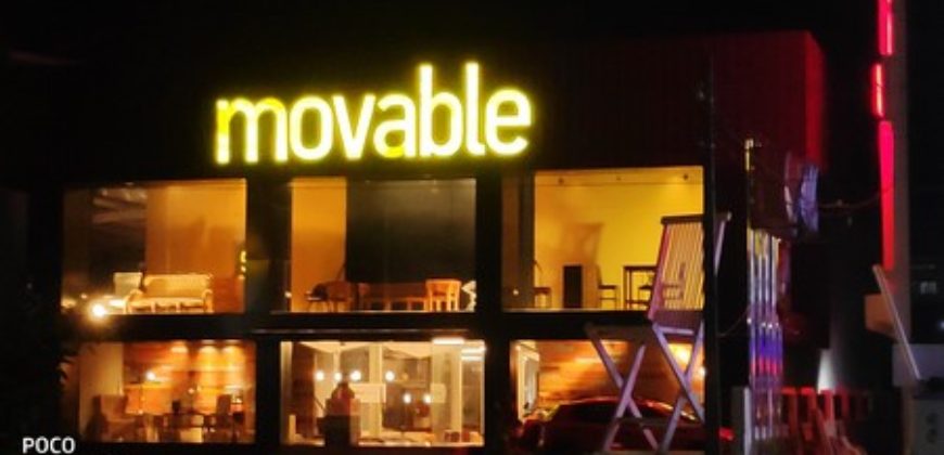movable furniture show room by pass road