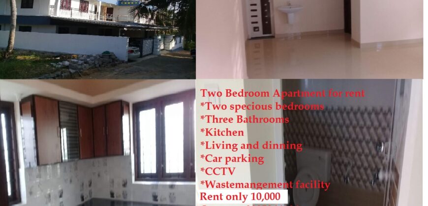 2 BHK Semi Furnished For Rent In Vettroad , Kazhakuttom. 10,000