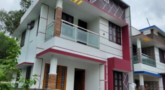 45 lakh 3 bedroom new house 1300 sq feet 3,5 c3nt 8 km from technopark 6282419384