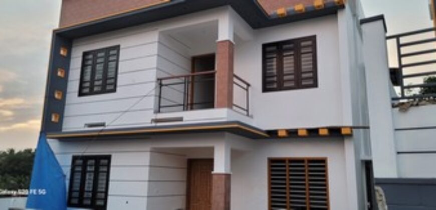 62 lakh 3 bedroom brand new house 1600 sq feet 4.2 cent location chanthavila 6282419384